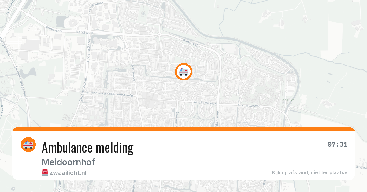 Ambulance melding — 18 apr 2026