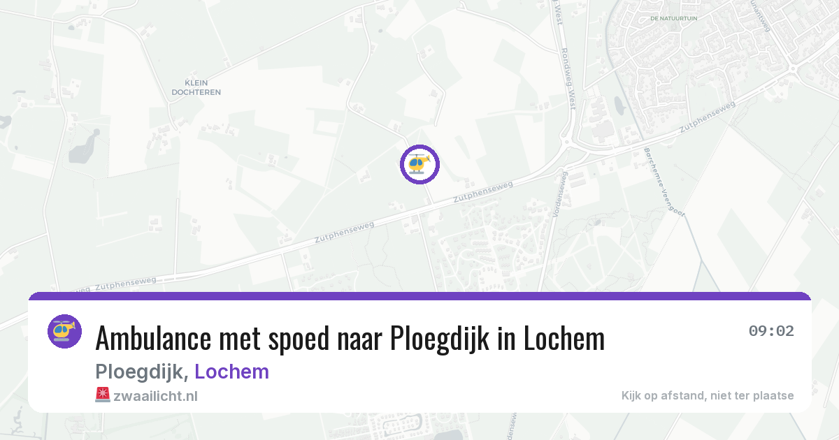 Ambulance met spoed naar Ploegdijk in Lochem — 7 jun 2026
