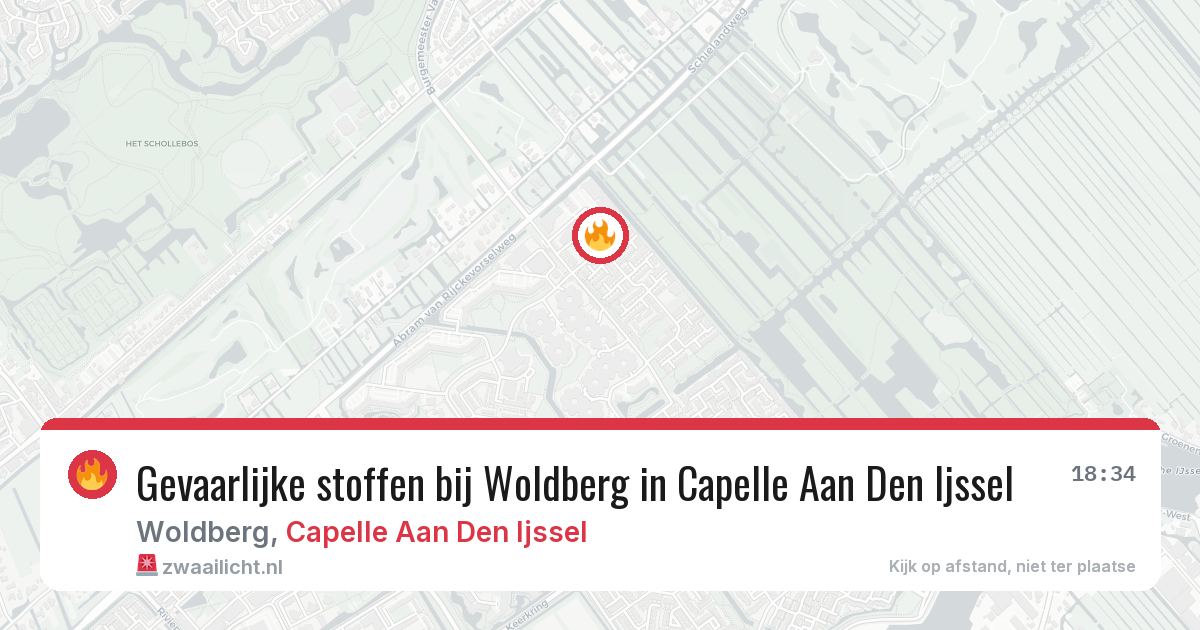 Gevaarlijke stoffen bij Woldberg in Capelle Aan Den Ijssel — 27 jun 2026