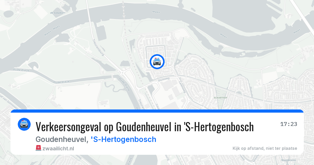 Verkeersongeval op Goudenheuvel in 'S-Hertogenbosch — 9 apr 2026