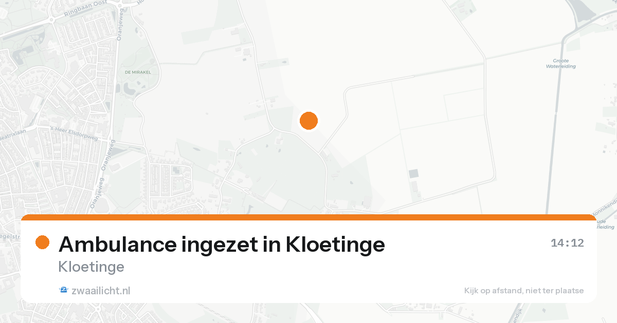 Ambulance ingezet in Kloetinge — 19 aug 2026