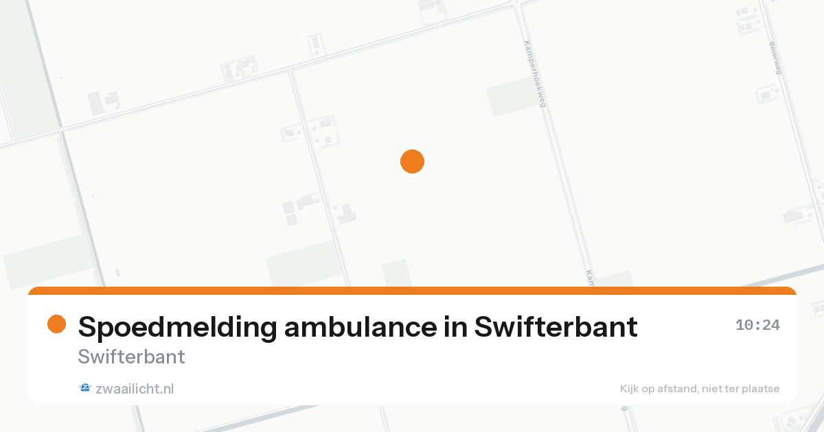 Spoedmelding ambulance in Swifterbant — 16 aug 2026
