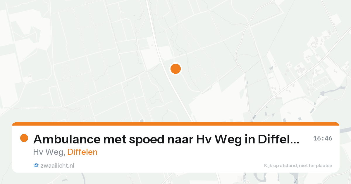 Ambulance met spoed naar Hv Weg in Diffelen — 6 aug 2026