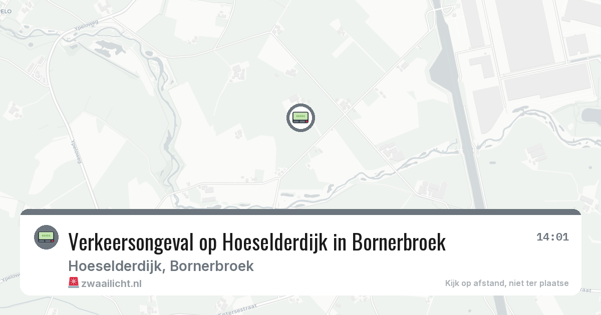 Verkeersongeval op Hoeselderdijk in Bornerbroek — 28 jul 2026