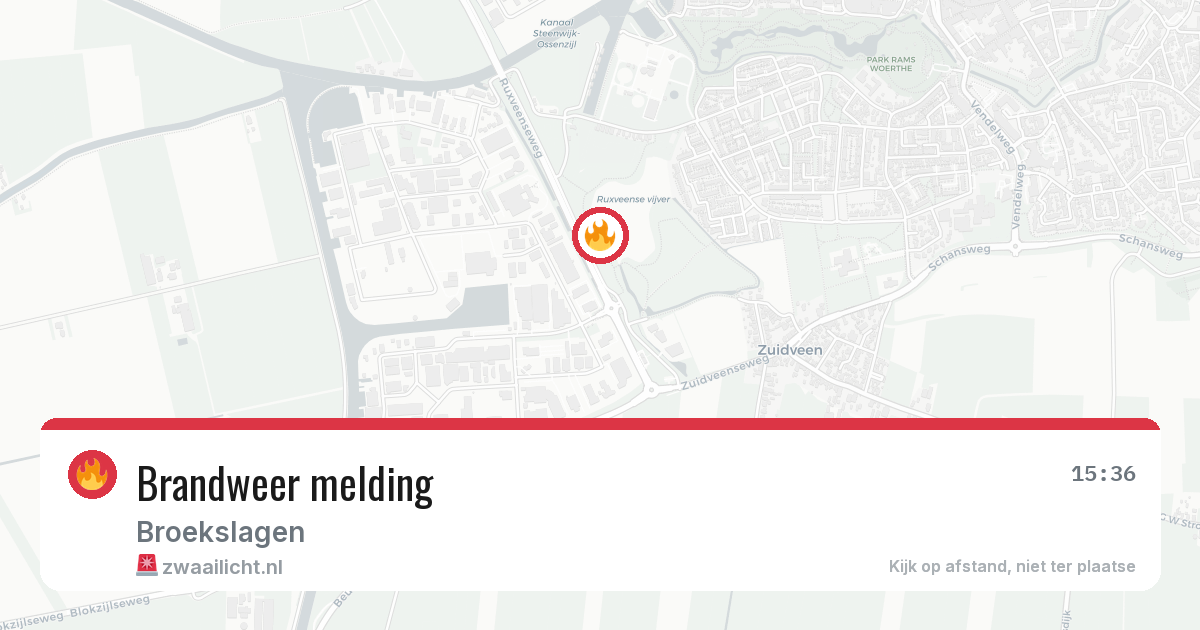 Brandweer melding — 24 jun 2026