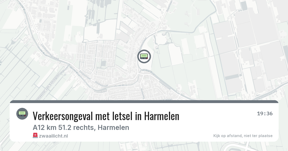 Verkeersongeval met letsel in Harmelen — 24 mrt 2026