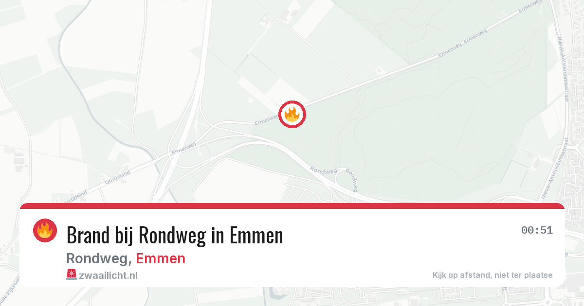 Brand bij Rondweg in Emmen — 8 jun 2026