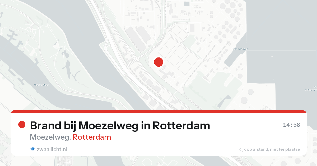 Brand bij Moezelweg in Rotterdam — 19 aug 2026