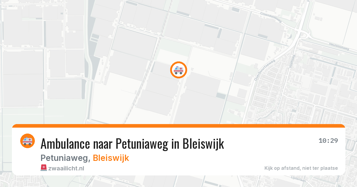 Ambulance naar Petuniaweg in Bleiswijk — 20 mei 2026