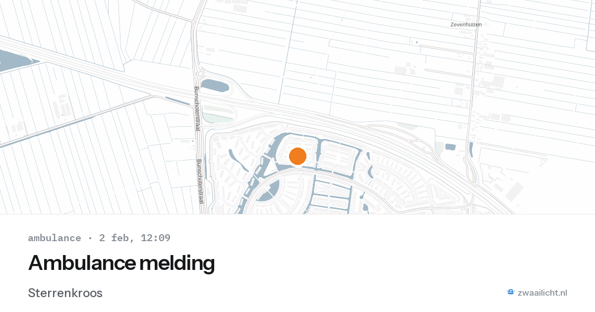 Ambulance melding — 2 feb 2026