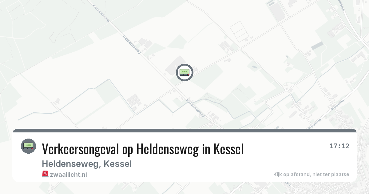 Verkeersongeval op Heldenseweg in Kessel — 13 jun 2026