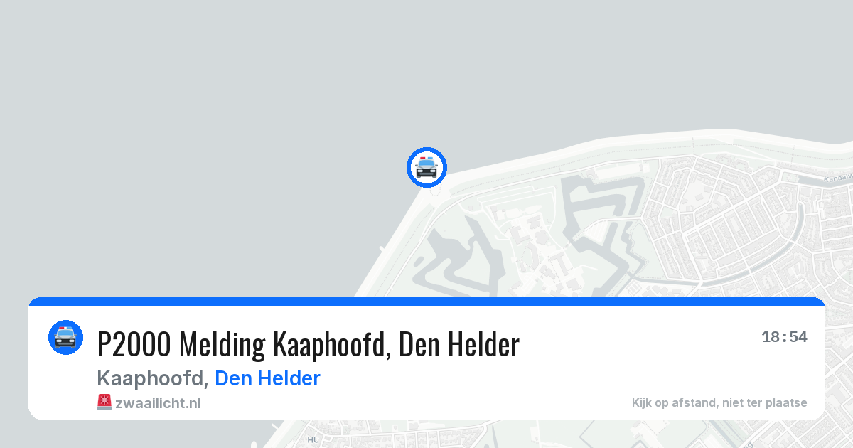 P2000 Melding Kaaphoofd, Den Helder — 27 mei 2026