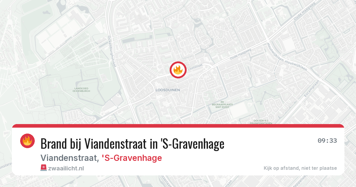Brand bij Viandenstraat in 'S-Gravenhage — 11 aug 2026