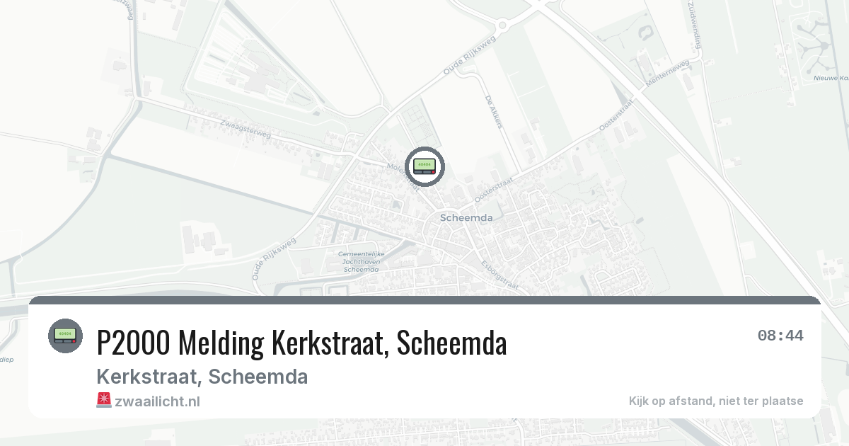 P2000 Melding Kerkstraat, Scheemda — 19 mei 2026