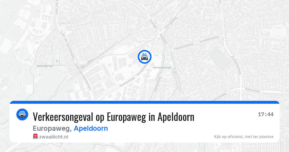 Verkeersongeval op Europaweg in Apeldoorn — 11 mei 2026