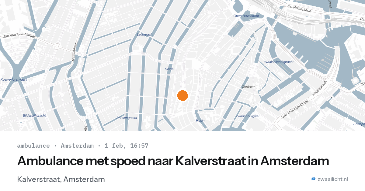 Ambulance met spoed naar Kalverstraat in Amsterdam — 1 feb 2026