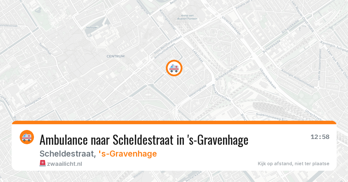 Ambulance naar Scheldestraat in 's-Gravenhage — 16 mrt 2026
