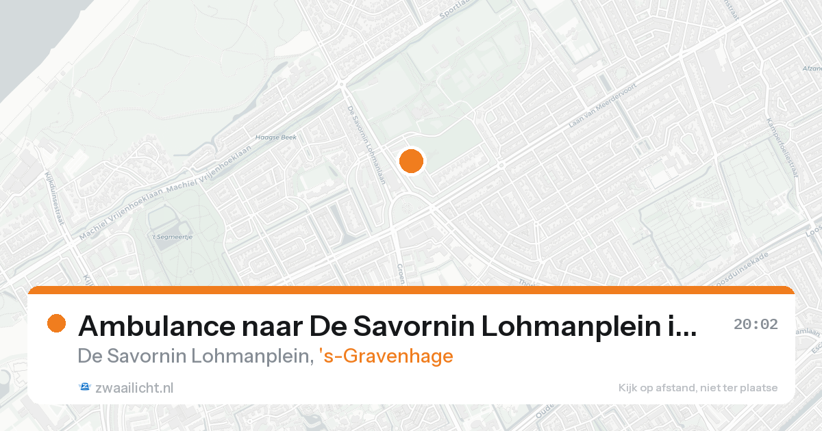 Ambulance naar De Savornin Lohmanplein in 's-Gravenhage — 18 aug 2026