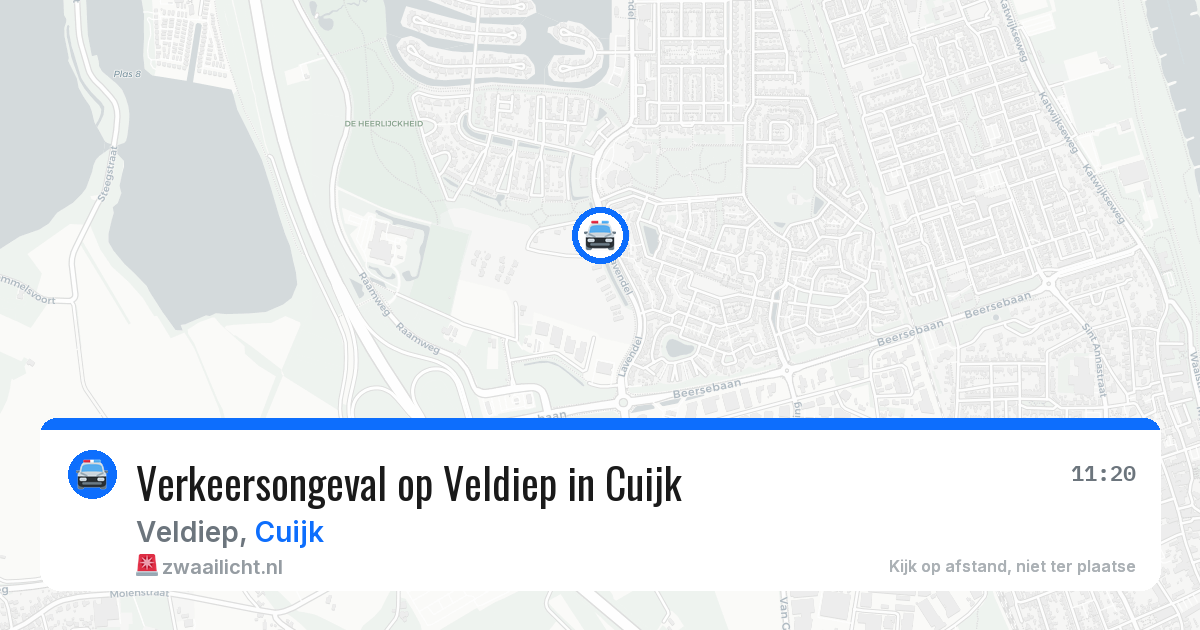 Verkeersongeval op Veldiep in Cuijk — 30 mei 2026
