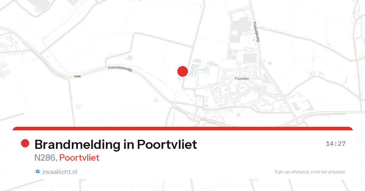 Brandmelding in Poortvliet — 26 aug 2026