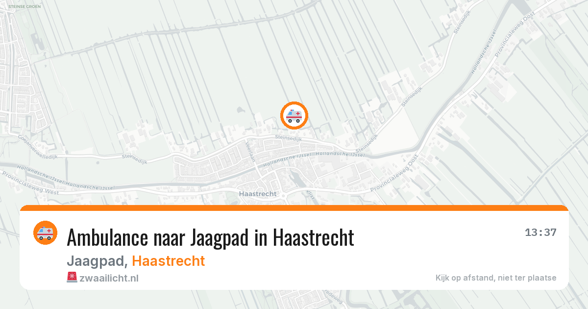 Ambulance naar Jaagpad in Haastrecht — 30 jul 2026