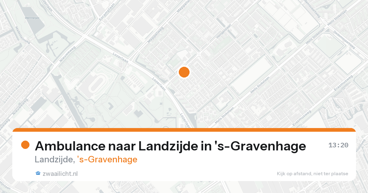 Ambulance naar Landzijde in 's-Gravenhage — 22 aug 2026