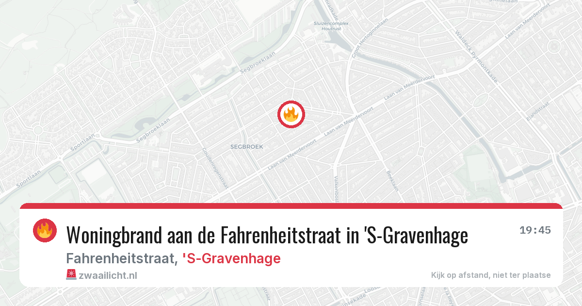 Woningbrand aan de Fahrenheitstraat in 'S-Gravenhage — 24 jun 2026