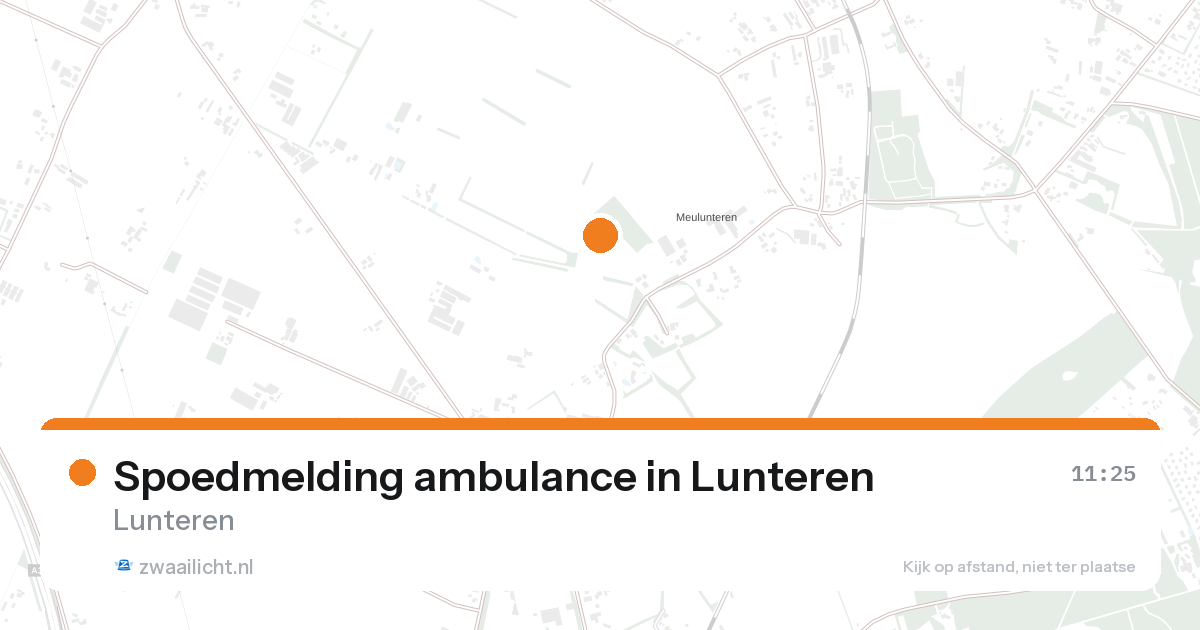 Spoedmelding ambulance in Lunteren — 26 aug 2026