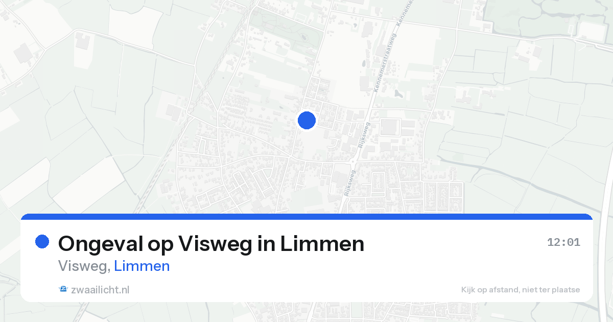 Ongeval op Visweg in Limmen — 15 aug 2026