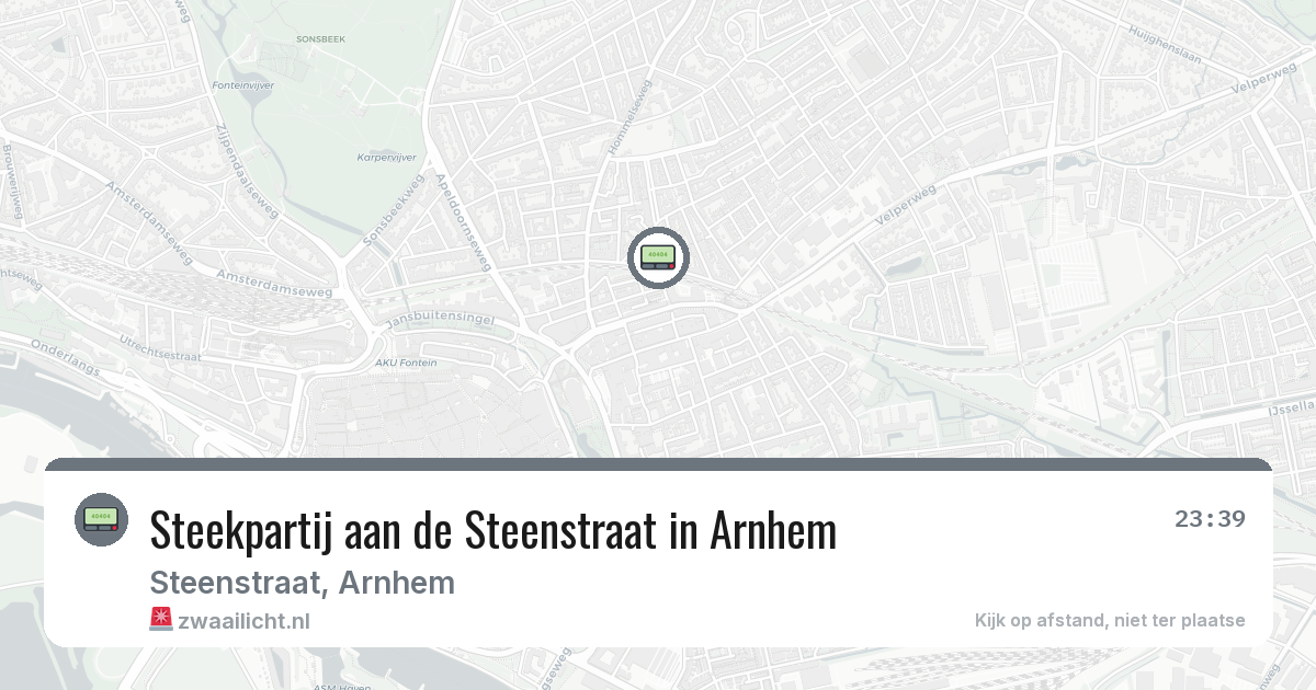 Steekpartij aan de Steenstraat in Arnhem — 24 jun 2026