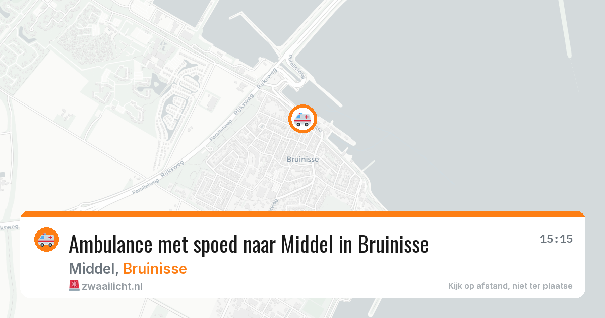 Ambulance met spoed naar Middel in Bruinisse — 11 mrt 2026