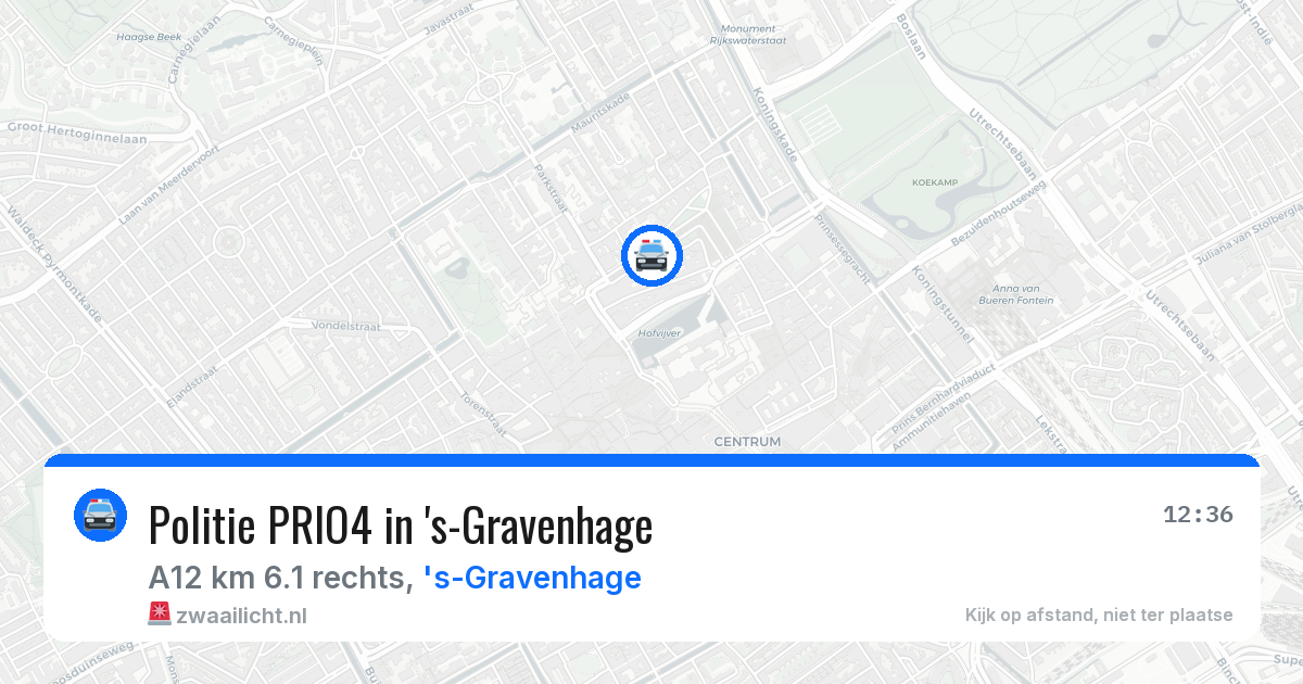 Politie PRIO4 in 's-Gravenhage — 12 jun 2026 | 🚨 Zwaailicht.nl