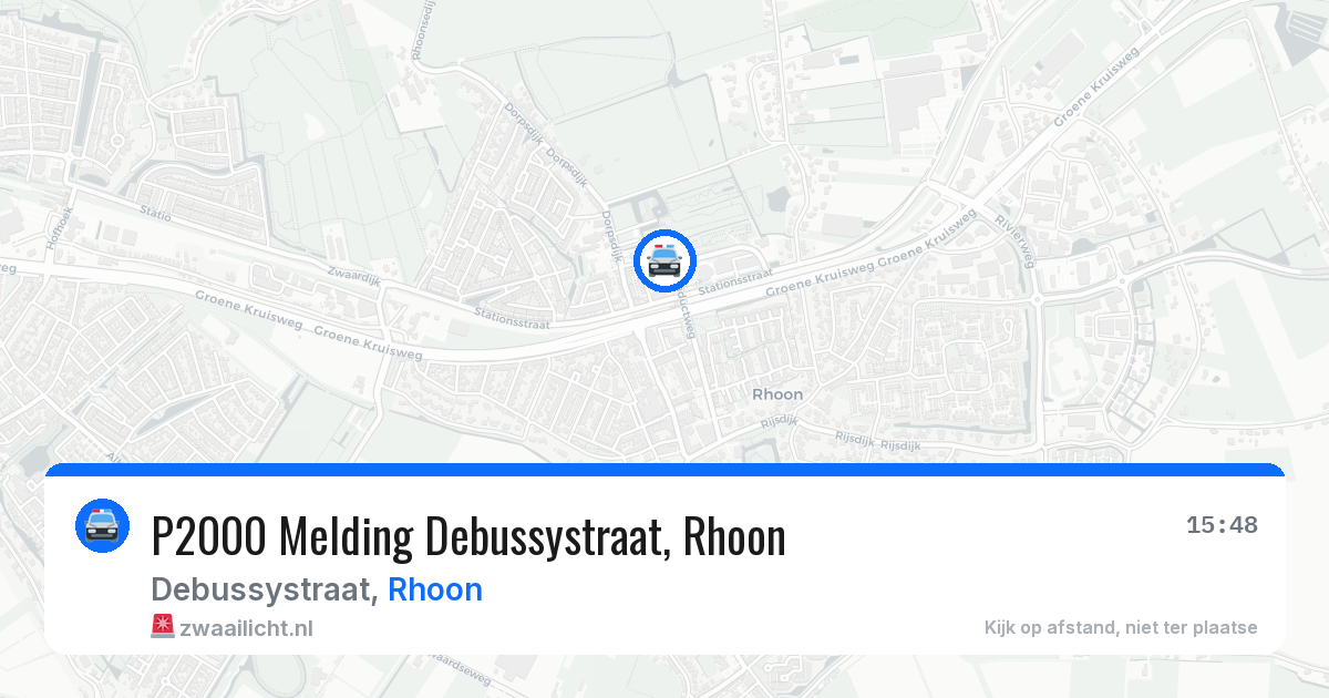 P2000 Melding Debussystraat, Rhoon — 22 mei 2026