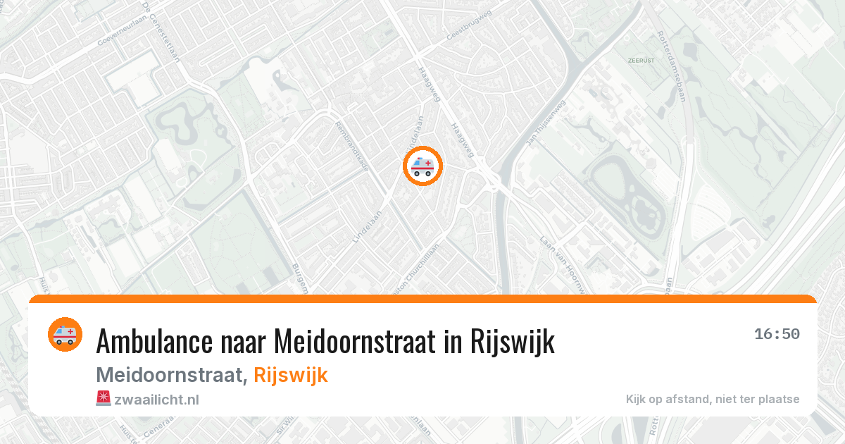 Ambulance naar Meidoornstraat in Rijswijk — 27 mei 2026
