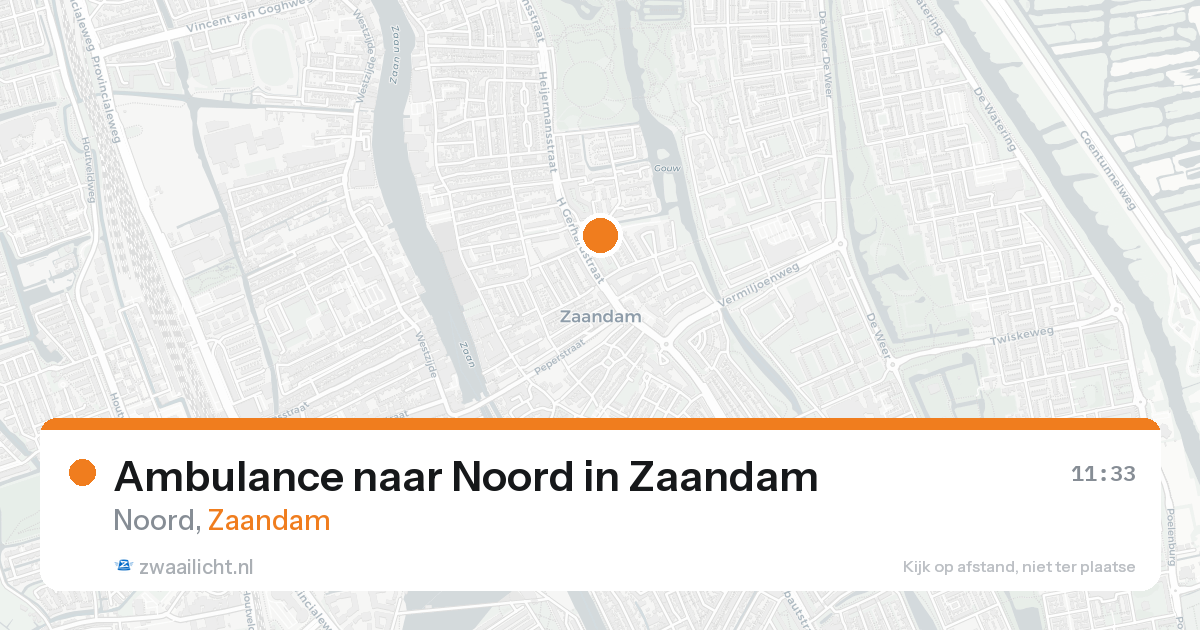 Ambulance naar Noord in Zaandam — 30 mei 2026