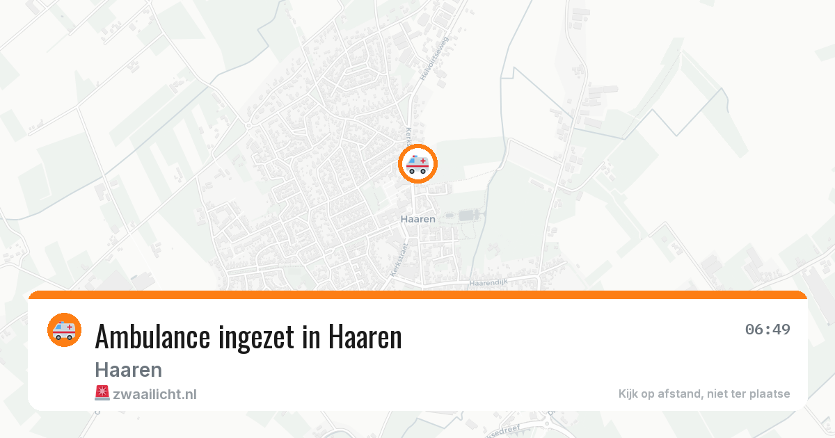Ambulance ingezet in Haaren — 13 apr 2026