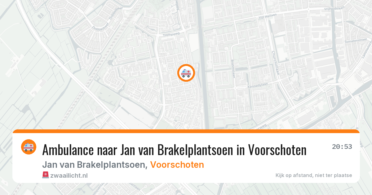 Ambulance naar Jan van Brakelplantsoen in Voorschoten — 29 jan 2026