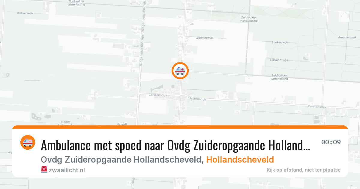 Ambulance met spoed naar Ovdg Zuideropgaande Hollandscheveld in Hollandscheveld — 19 jun 2026