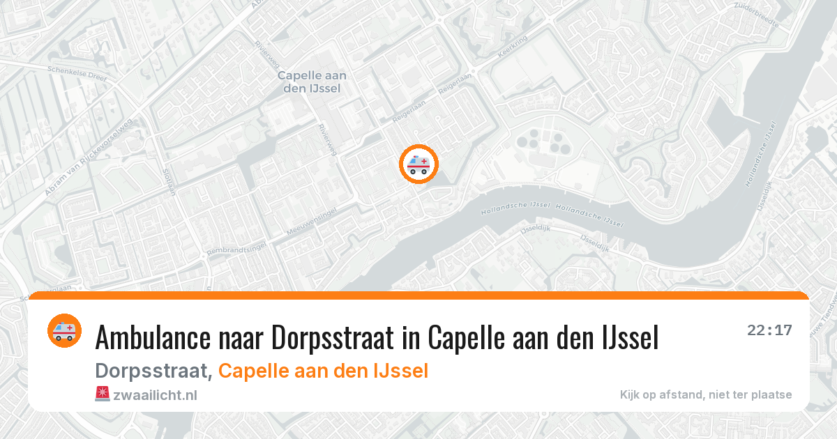 Ambulance naar Dorpsstraat in Capelle aan den IJssel — 27 jun 2026