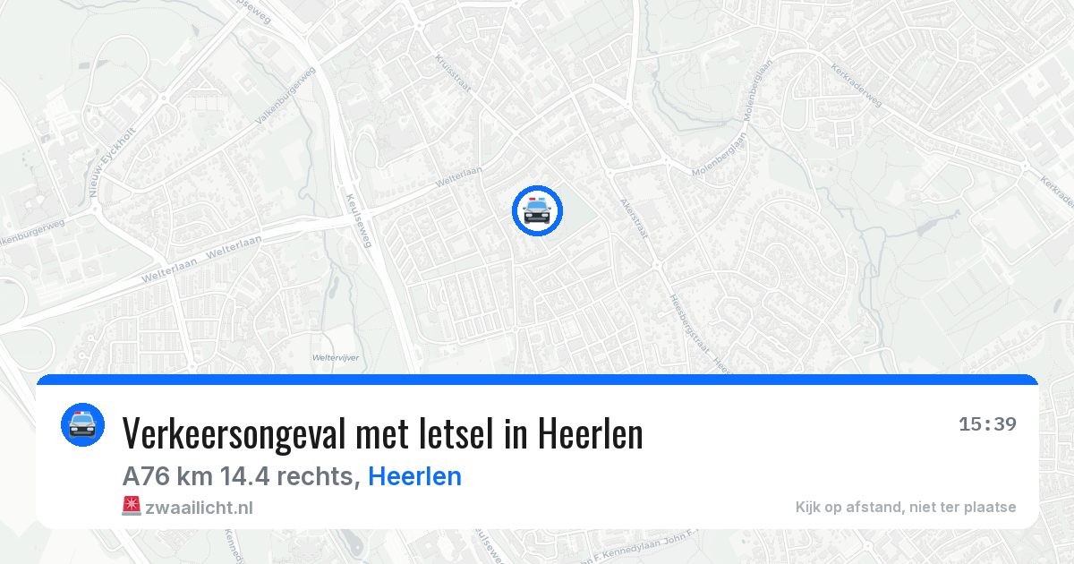 Verkeersongeval met letsel in Heerlen — 3 apr 2026