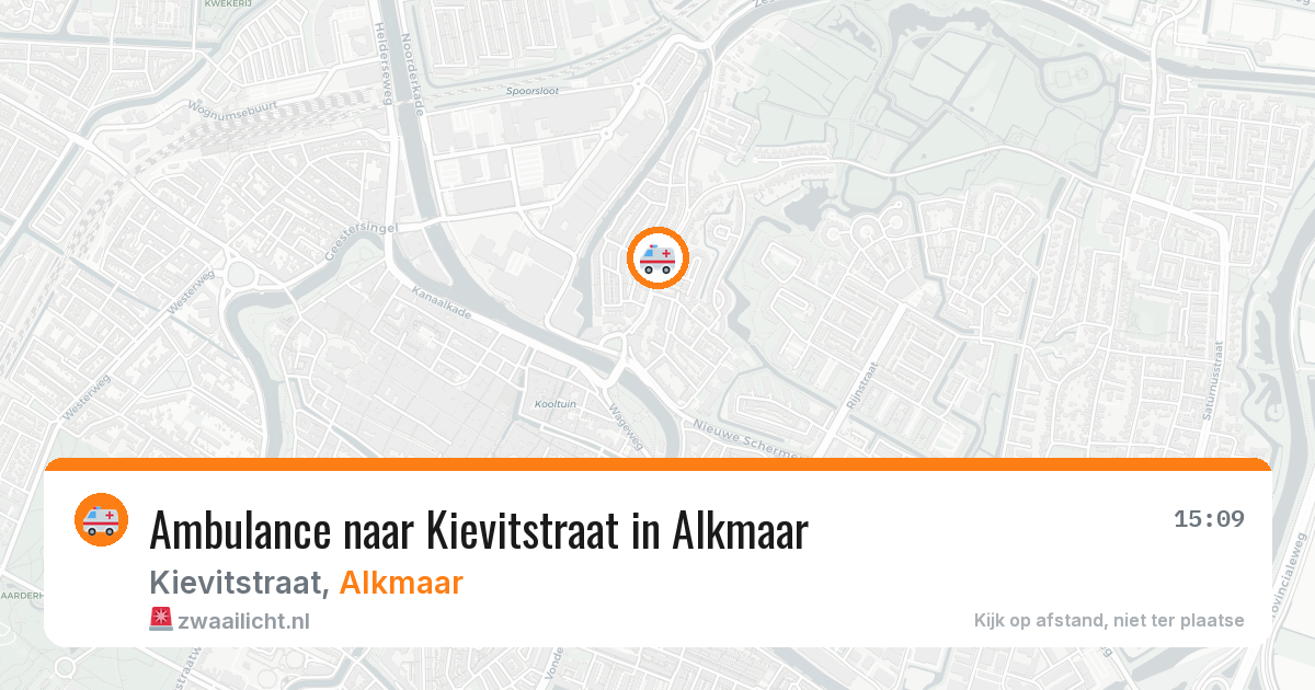 Ambulance naar Kievitstraat in Alkmaar — 5 jul 2026