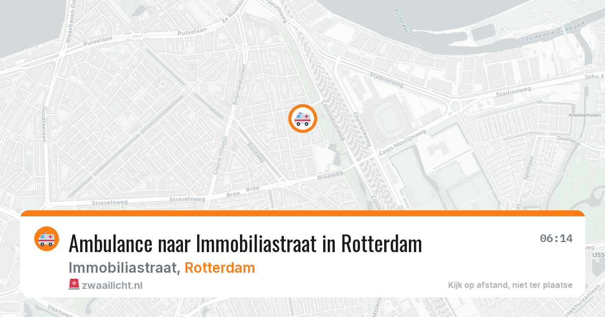 Ambulance naar Immobiliastraat in Rotterdam — 15 mrt 2026
