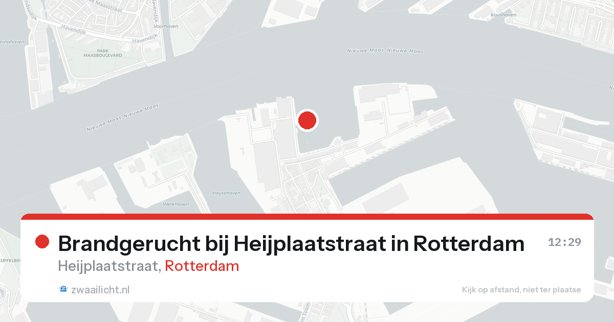Brandgerucht bij Heijplaatstraat in Rotterdam — 15 aug 2026