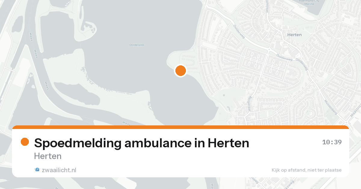Spoedmelding ambulance in Herten — 17 aug 2026