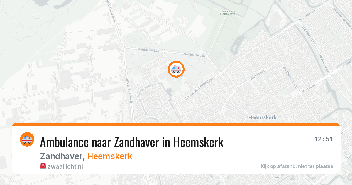 Ambulance naar Zandhaver in Heemskerk — 27 jul 2026