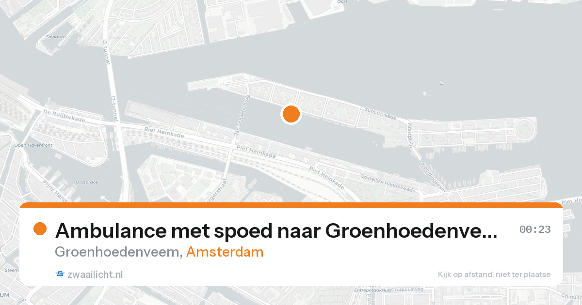 Ambulance met spoed naar Groenhoedenveem in Amsterdam — 7 feb 2026