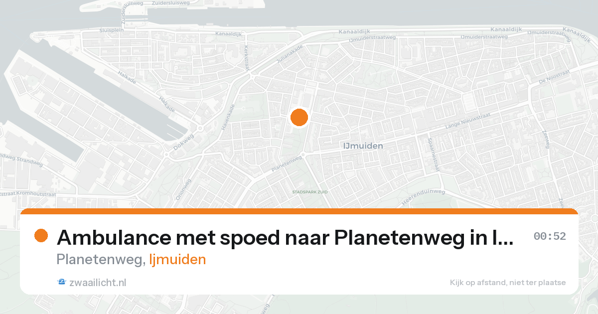 Ambulance met spoed naar Planetenweg in Ijmuiden — 30 jan 2026