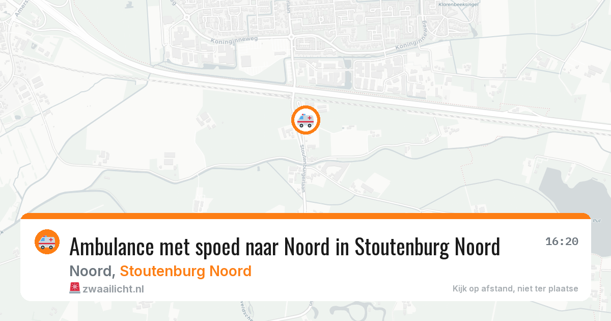 Ambulance met spoed naar Noord in Stoutenburg Noord — 13 jul 2026
