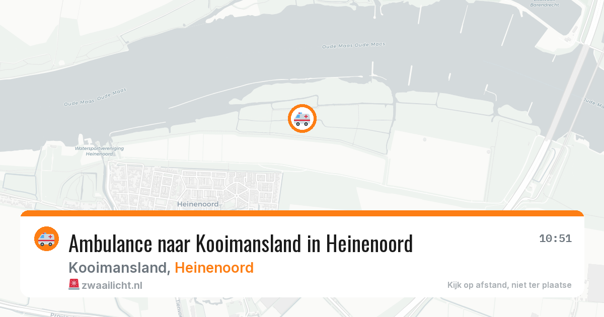 Ambulance naar Kooimansland in Heinenoord — 24 mrt 2026