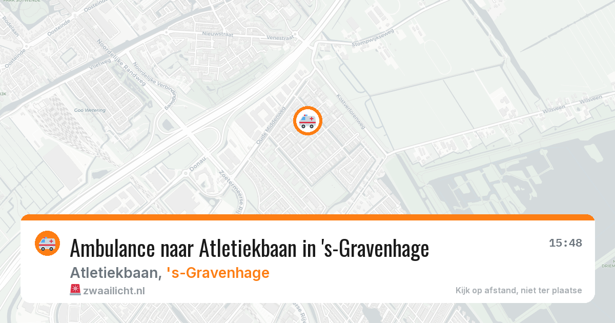 Ambulance naar Atletiekbaan in 's-Gravenhage — 5 aug 2026